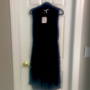 Avec Les Filles Tie Neck Sleeveless High Low Dress